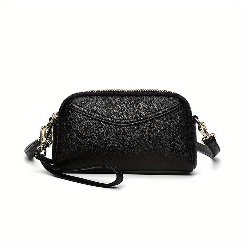 Minimalist PU Leather Crossbody Bag Shoulder Clutch Purse