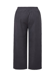  Solid Wide Leg Trousers Elastic High Rise Stretch Pants