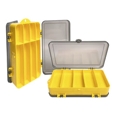 Yellow Tool Box Parts Organizer Plastic Screw Storage Electronic Accessories Box