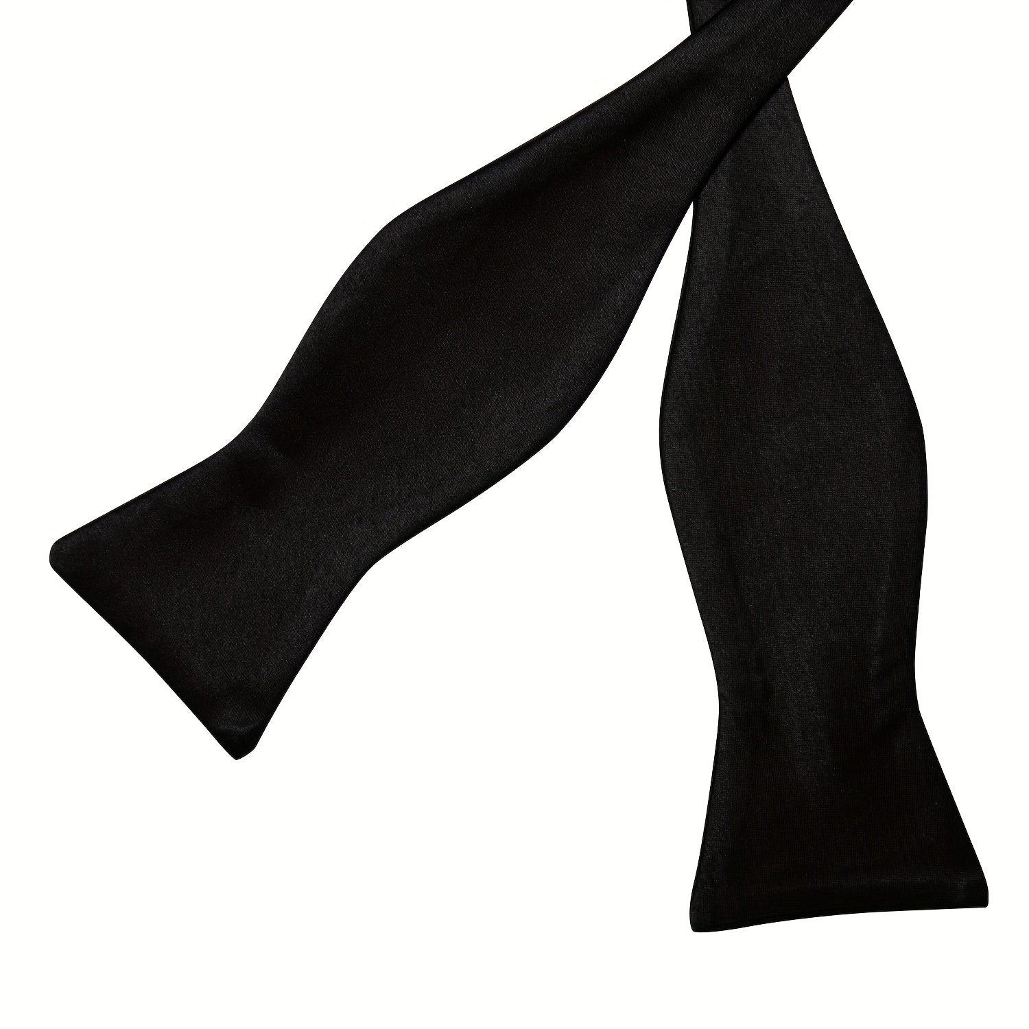Formal Men's Silk Bow Tie Solid Pre self Bow Tie Square Cufflink Wedding Set