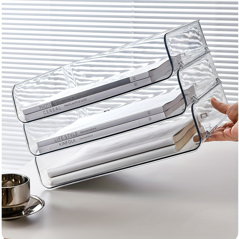 Desktop Transparent Storage Box for Office Desk