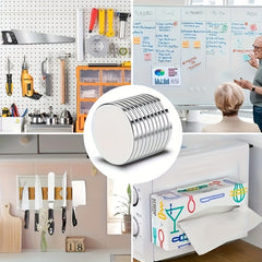 30pcs Neodymium Magnets Small Round Refrigerator Magnets For Office Whiteboard