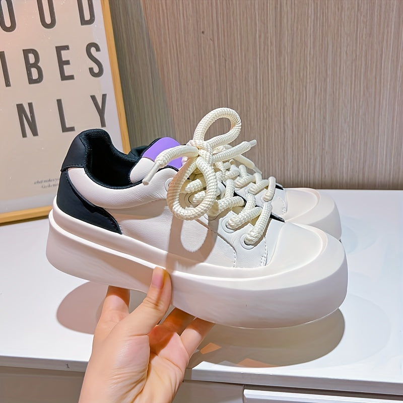 Women's Thick Bottom Skate Shoes Breathable Sport Shoes