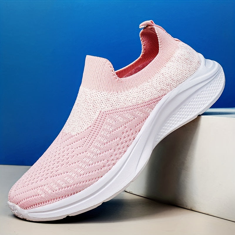 Women's Breathable Athletic Running Shoes Slip On Casual Mesh Sneakers