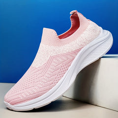 Women's Breathable Athletic Running Shoes Slip On Casual Mesh Sneakers