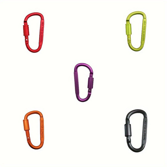 5pcs Aluminum Hanging Buckle for Outdoor Camping Hiking