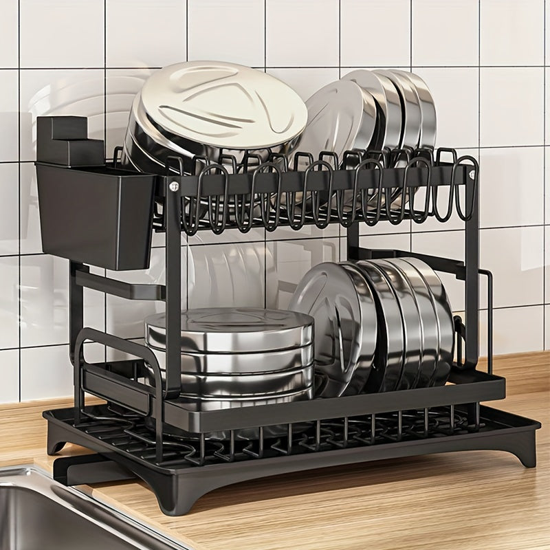 Tabletop Drain Dish Rack Kitchen Organizer
