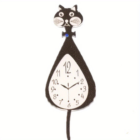 Squirrel Mini Wall Clock Animal Simulation Home Decor Toy Doll House Stage
