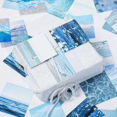 46pcs Seaside Landscape Self-adhesive Stickers DIY Scrapbook Stationery Album