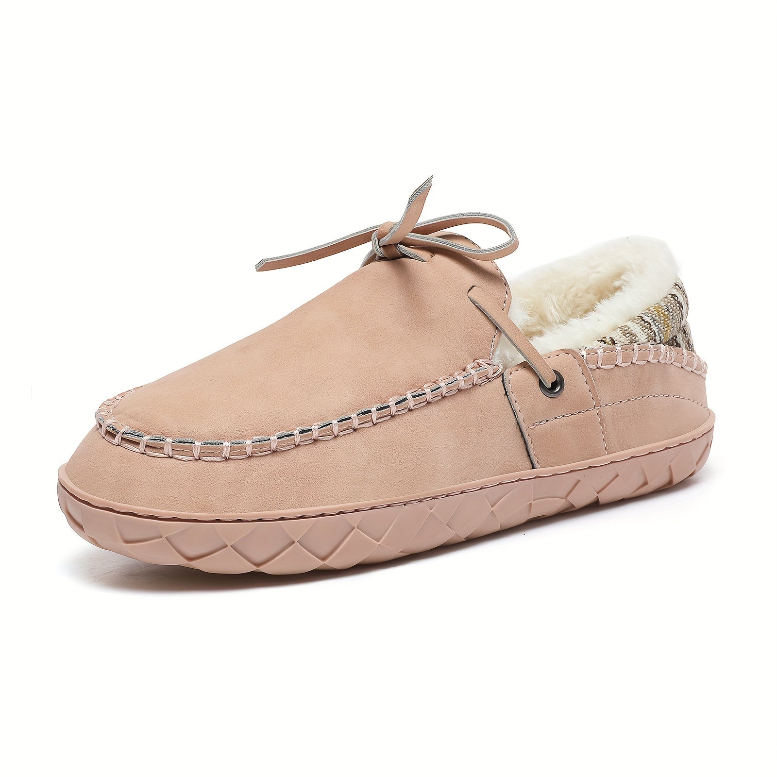 Plush Lined Thermal Furry Snow Shoes Fall Winter Warm Flat Casual Versatile