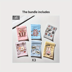 18pcs Cartoon Self-sealing Gift Bags - Earring Packaging Bags