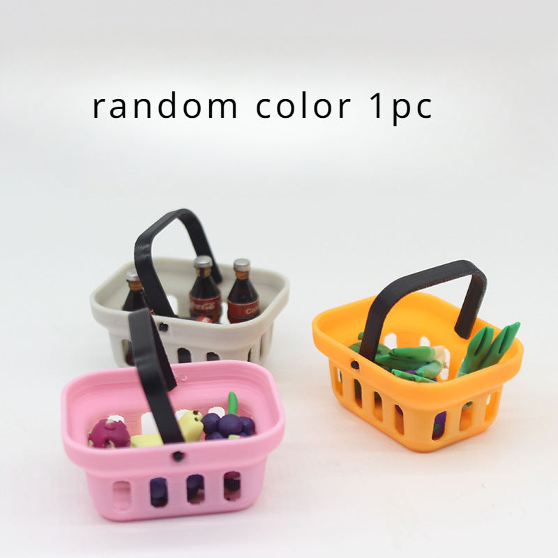 Mini Storage Basket with Handle for Play House