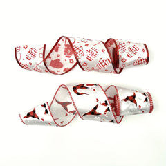 Holiday Christmas Trees Wrapping Ribbon Satin Ribbons Xmas