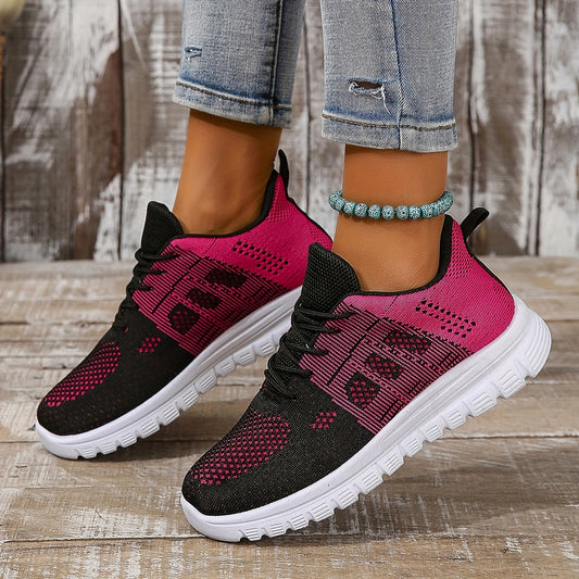 Women's Mesh Breathable Running Shoes Lightweight Non Slip Outdoor Sneakers