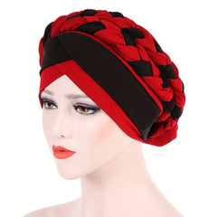 Double Layer Hijab Hat Elastic Head Wrap Lightweight Chemo Hat