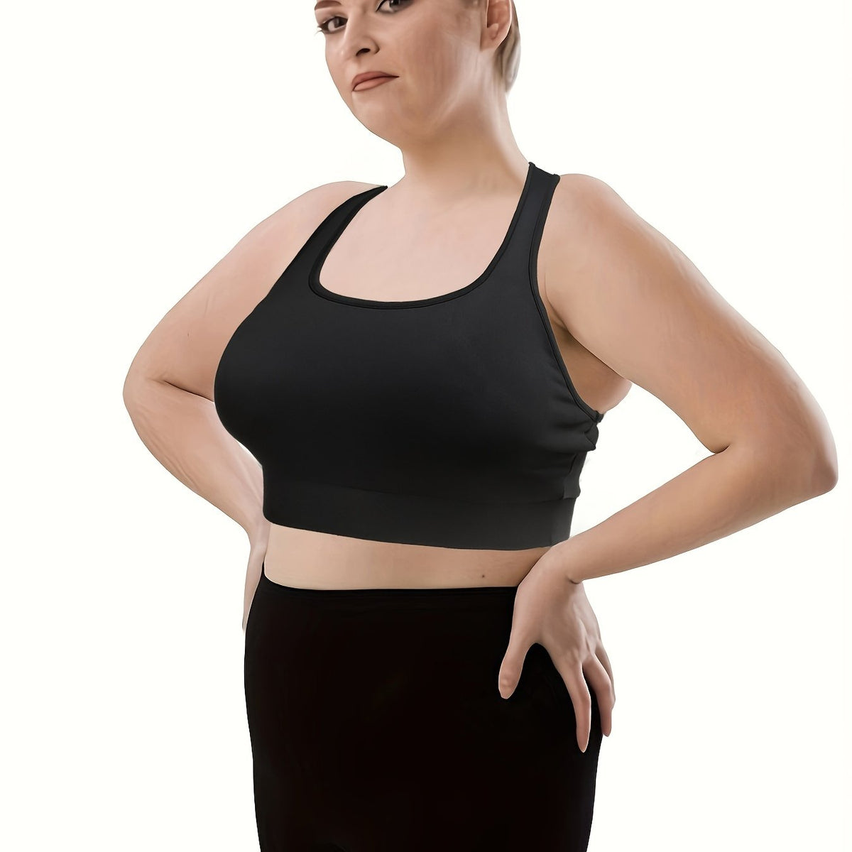  Seamless Racer Back Padded Sports Bra