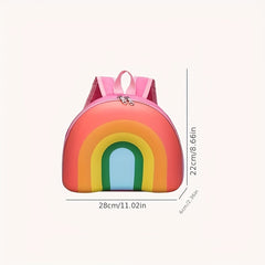 Children s Rainbow Backpack Donut School Bag Casual Cartoon Backpack