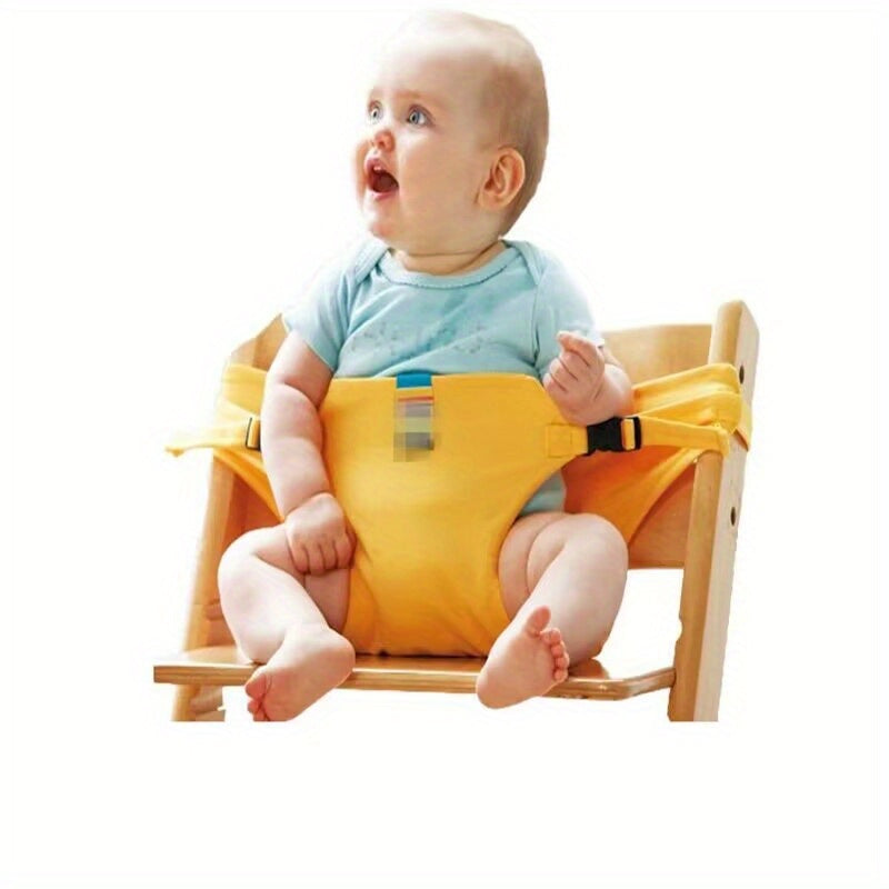 Portable Folding High Chair & Seat Belt for Baby Safety