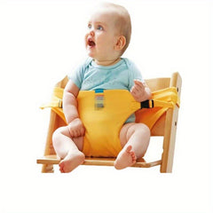 Portable Folding High Chair & Seat Belt for Baby Safety