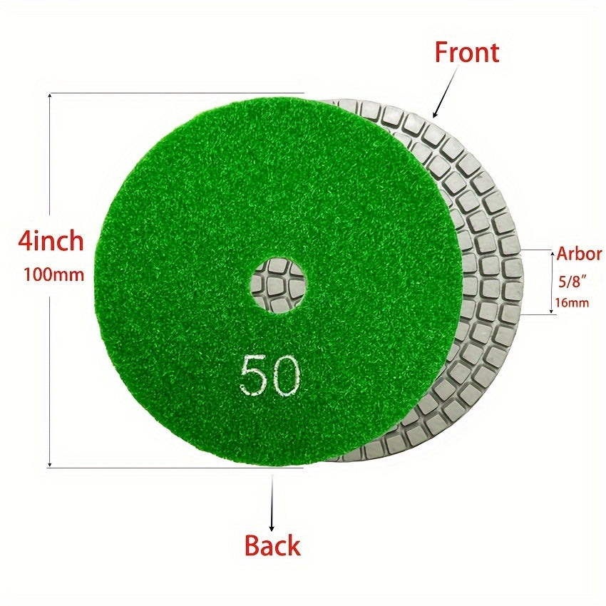 10 16 Cm Diamond Polishing Pads For Stone Countertop Granite
