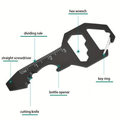 Key Shaped Bottle Opener with Measurements for Beer and Juice