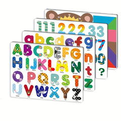 Magnetic Letters & Numbers Clock Toy Set ABC Numbers Colorful Animals