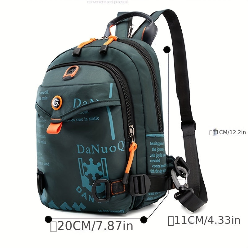 Men's Casual Waterproof Shoulder Bag for Travel Hiking