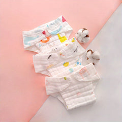 3pcs Baby Training Pants 12 Layers Gauze Cotton Diaper Summer