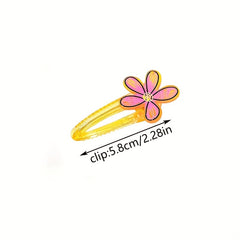 Baby Girls Cartoon Flowers Lollipop Hair Clips Headwear Hair Accessories
