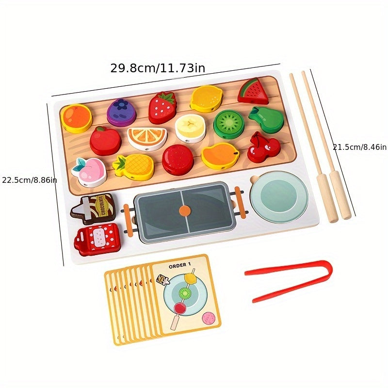 Wooden Fruit Candy Gourd Pretend Play Toy Educational