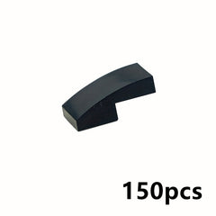 150pcs Slanted Curved 2X1 Building Blocks Slope MOC Accessories Toy Block Set