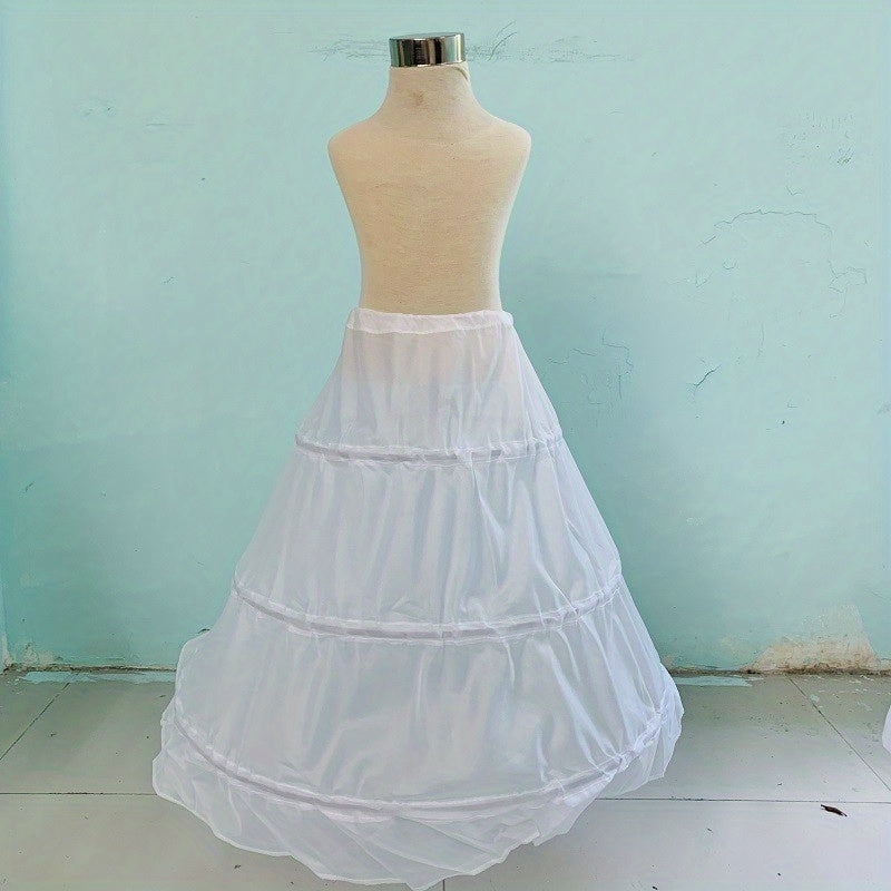 Polyester Solid Skirt For Girls