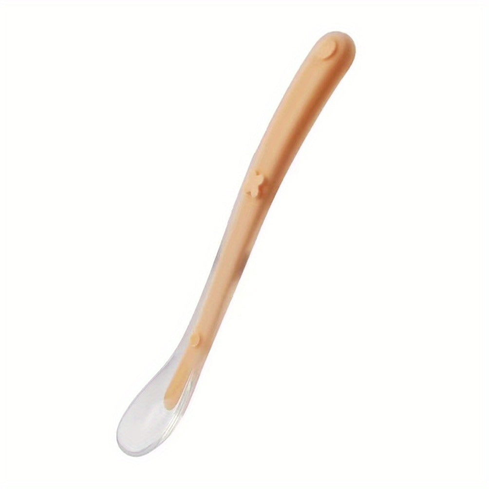 Matte Soft Touch Liquid Silicone Baby Spoon BPA-Free