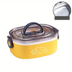 Stainless Steel Lunch Box 2 Layer Bento Box Portable Adult Canteen