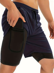 Men's Gym Running Shorts Athletic Workout Clothes Quick Dry Shorts
