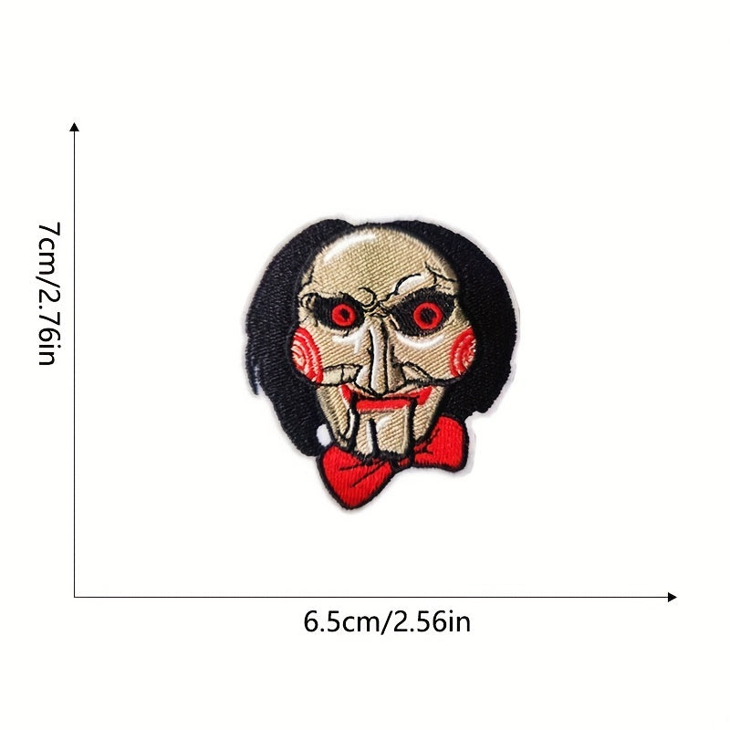 8pcs Halloween Iron On Patches Embroidered Applique Repair Patch DIY Craft
