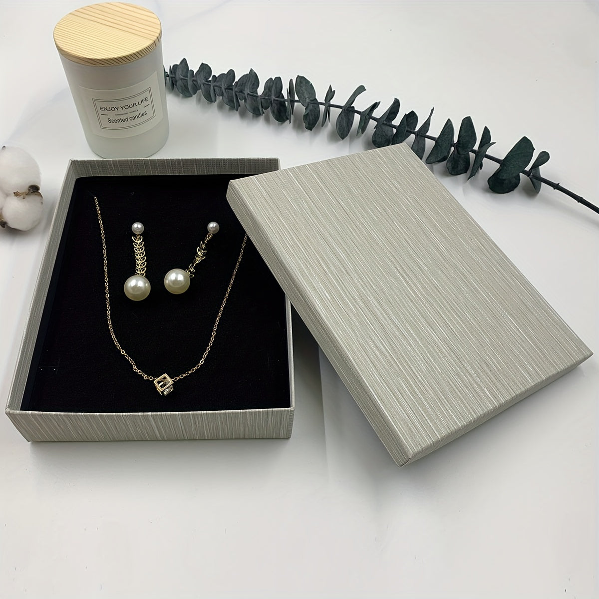 1pc Necklace Box Earring Box Jewelry Set Box Wedding Decorations