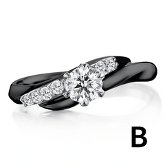 Gothic Punk Ring with Zircon Inlay for Women Girls Halloween Party