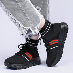 Women's Mesh Winter Sports Sneakers Lightweight Plush Thermal Running Shoes