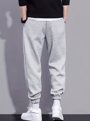 Solid Drawstring Sweatpants Loose Fit Casual Joggers For Spring Autumn