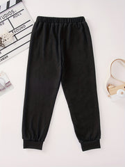 YORK Letter Print Boys Active Sweatpants Quick Drying Jogger Sports Pants