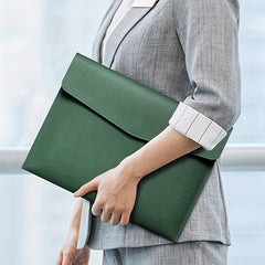 Faux Leather Document Bag A4 Paper File Bag Folder File Package