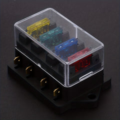 4 Way Car Vehicle Circuit Automotive Blade Fuse Block Holder Box Fuse