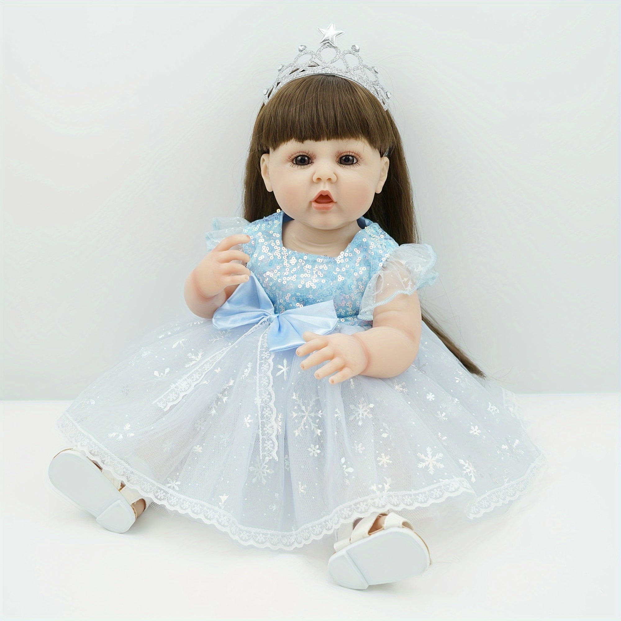22 Inch Reborn Doll Princess Elsa with Crown
