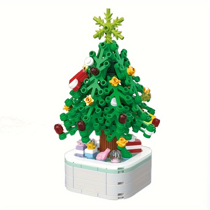 211pcs Christmas Tree Potted Building Blocks Educational Toys