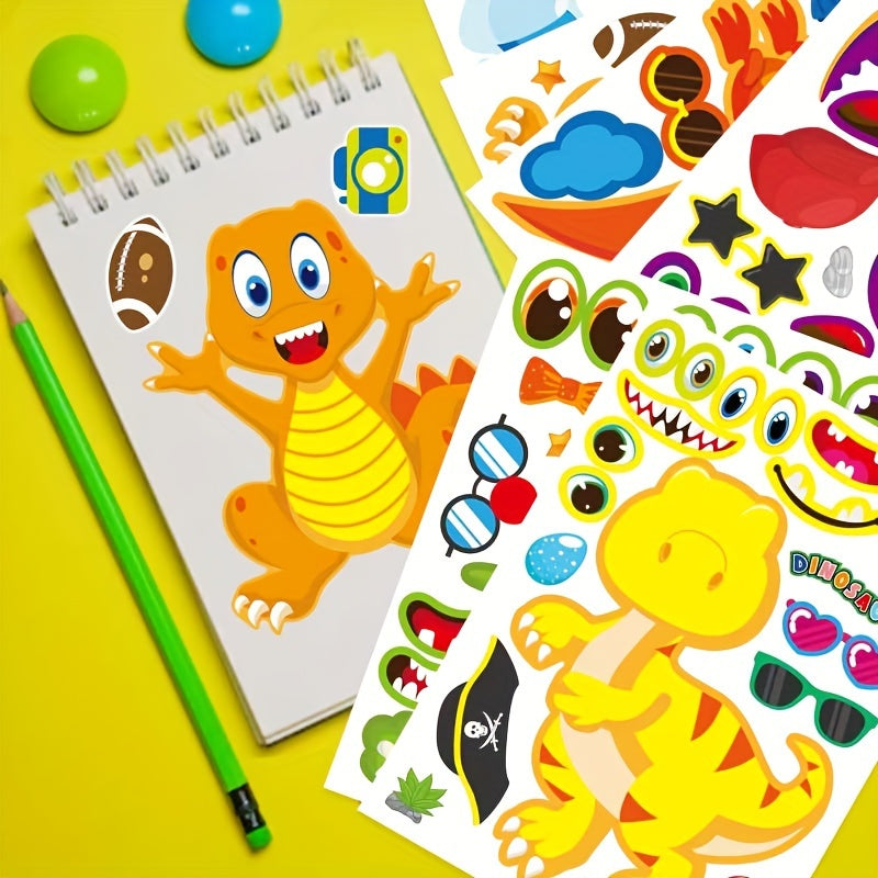 DIY Dinosaur Party Sticker Kit