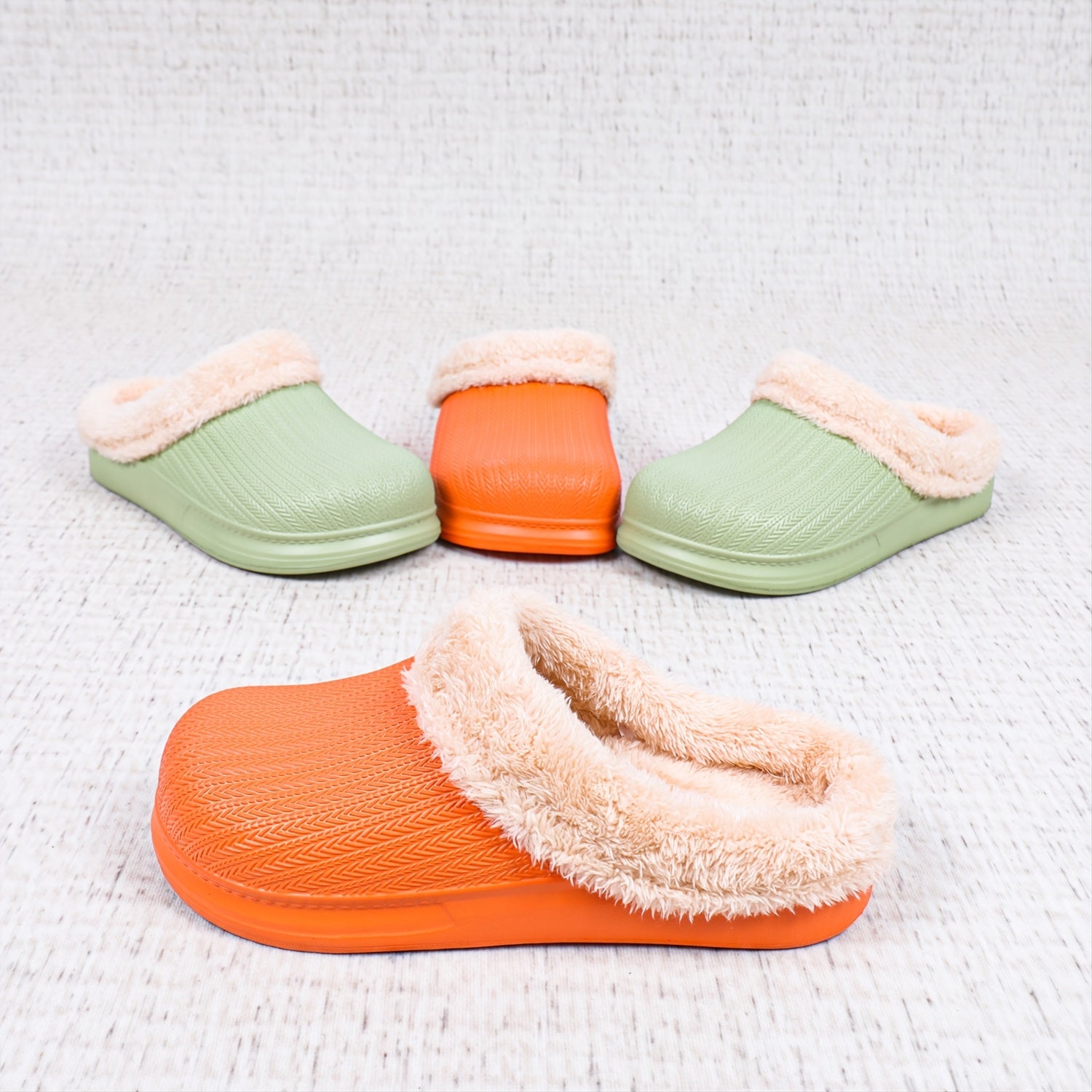 Women's Plush Warm Slippers Waterproof & Fuzzy House Shoes