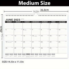 Wall Calendar 18 Monthly Calendar From January To June 36.83 X 27.94 Cm