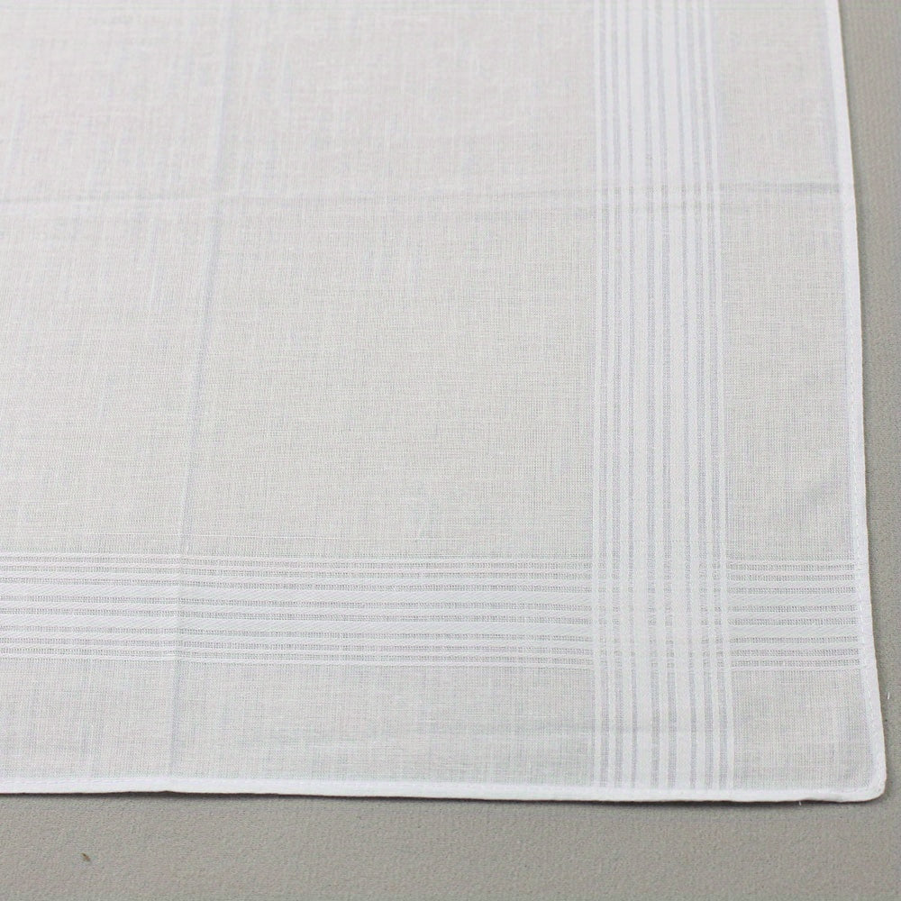 Fabric Pocket Squares 10 Pack Soft Washable Handkerchiefs