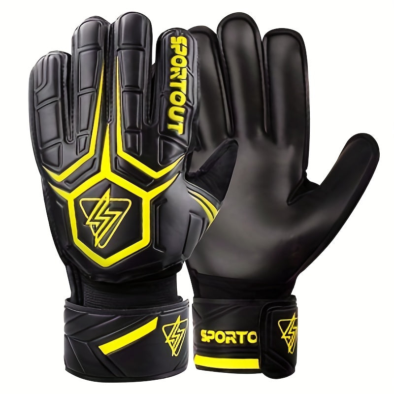 Goalie Gloves Fingersave 4mm Latex Soccer Gloves